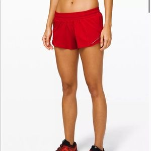 Lululemon Low Rise Hotty Hots 2.5” Dark Red (6)